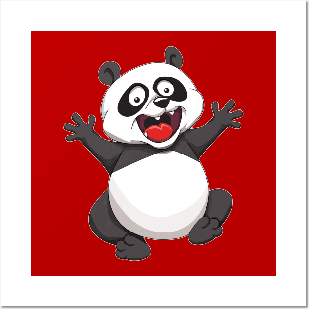 Baby Panda Wall Art by Wickedcartoons